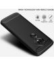 Motorola Moto E5 Geborsteld TPU Hoesje Zwart