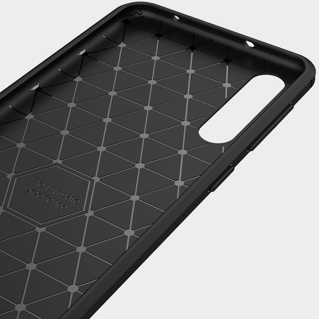 Huawei P20 Pro Geborsteld TPU Hoesje Zwart afbeelding 5