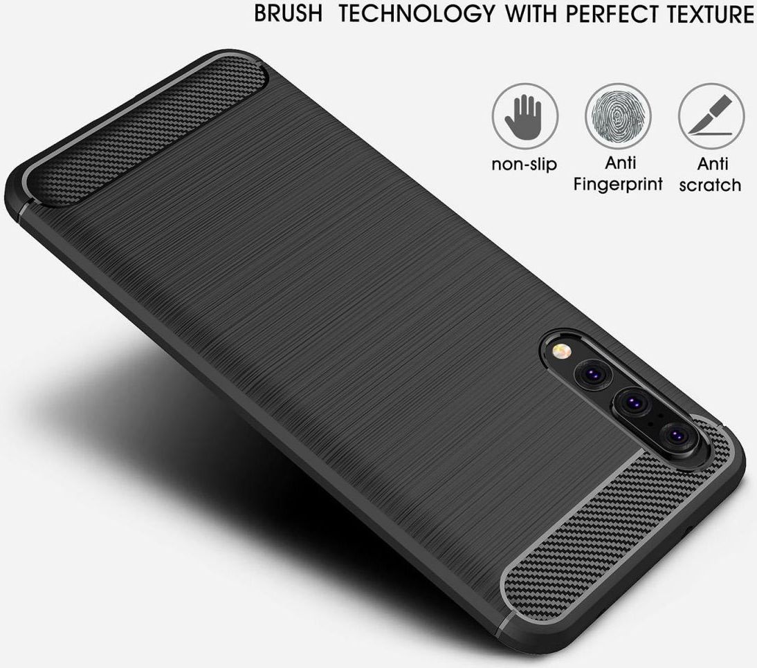 Huawei P20 Pro Geborsteld TPU Hoesje Blauw afbeelding 7