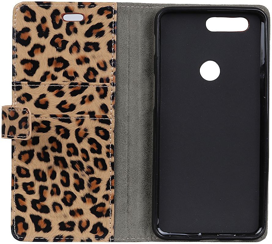 Huawei P Smart Portemonnee Hoesje met Luipaard Print afbeelding 8