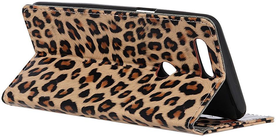 Huawei P Smart Portemonnee Hoesje met Luipaard Print afbeelding 2