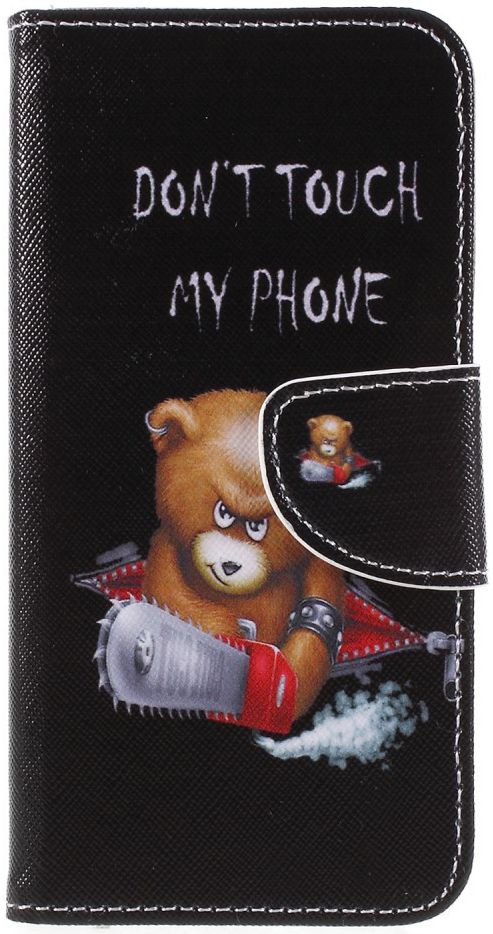 Huawei P Smart Portemonee Hoesje met Teddy Print afbeelding 1