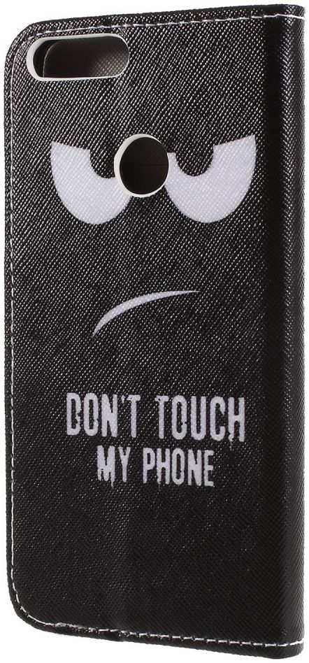 Huawei P Smart Portemonnee Hoesje met Don't Touch My Phone Print afbeelding 9