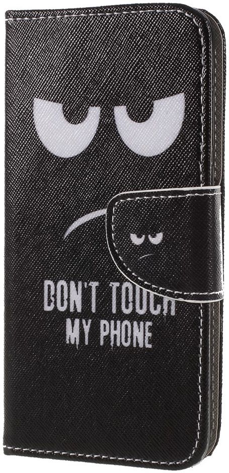 Huawei P Smart Portemonnee Hoesje met Don't Touch My Phone Print afbeelding 10