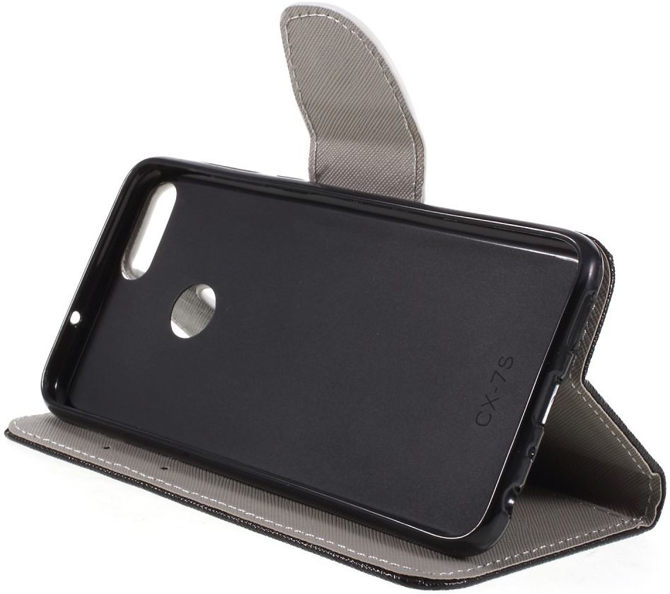 Huawei P Smart Portemonnee Hoesje met Don't Touch My Phone Print afbeelding 11