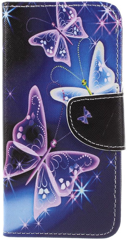 Huawei P Smart Portemonee Hoesje met Vlinders Print afbeelding 1