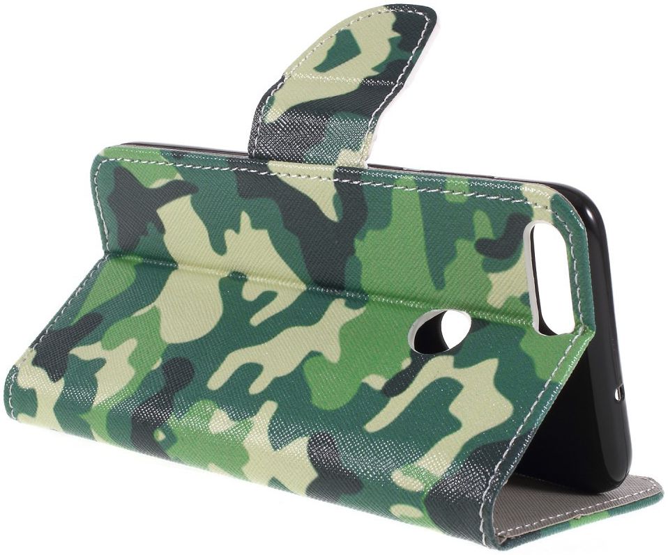 Huawei P Smart Portemonnee Hoesje met Camouflage Print afbeelding 8