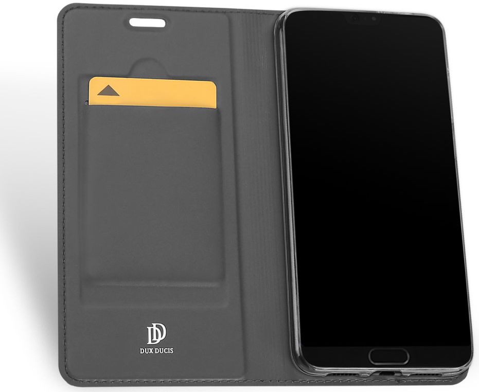 Dux Ducis Huawei P20 Bookcase Hoesje Zwart afbeelding 2