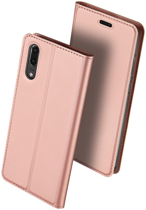 Dux Ducis Huawei P20 Bookcase Hoesje Roze Goud afbeelding 6