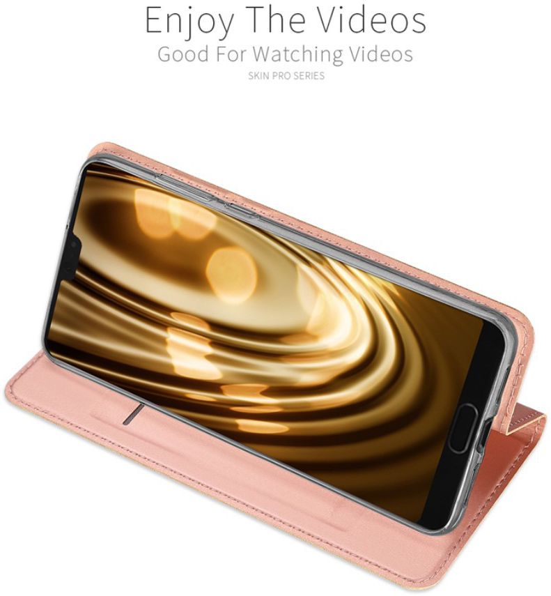 Dux Ducis Huawei P20 Bookcase Hoesje Roze Goud afbeelding 9