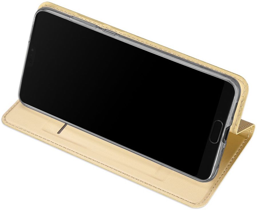 Dux Ducis Huawei P20 Bookcase Hoesje Goud afbeelding 6
