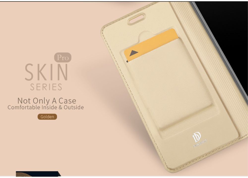 Dux Ducis Huawei P20 Bookcase Hoesje Goud afbeelding 7