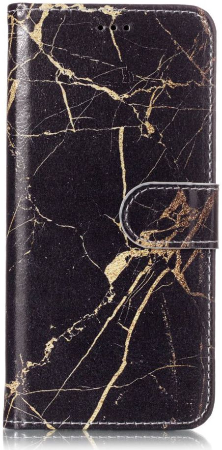Samsung Galaxy S9 Portemonnee Hoesje Goud Marmer Print afbeelding 1