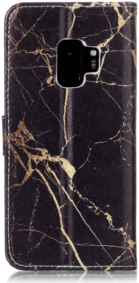 Samsung Galaxy S9 Portemonnee Hoesje Goud Marmer Print afbeelding 8