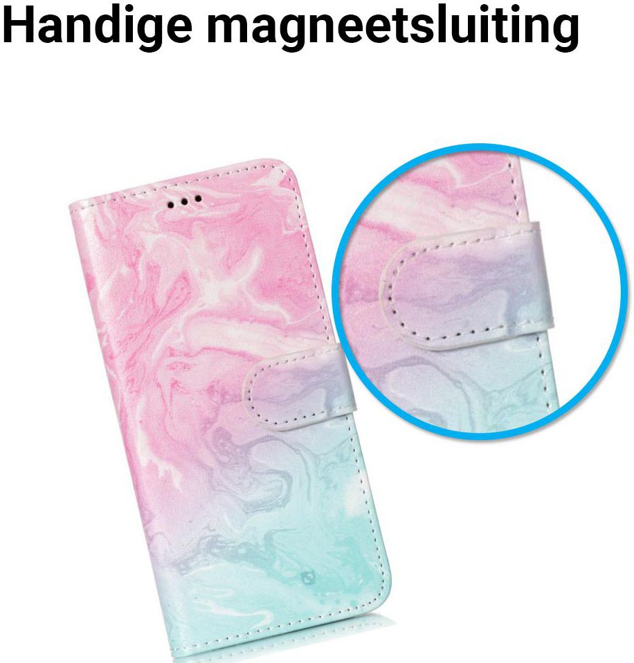 Samsung Galaxy S9 Portemonnee Hoesje Melt Rock Print afbeelding 6