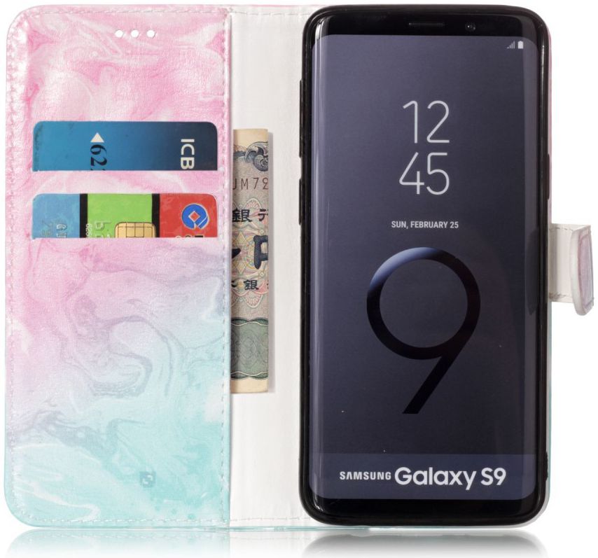 Samsung Galaxy S9 Portemonnee Hoesje Melt Rock Print afbeelding 7