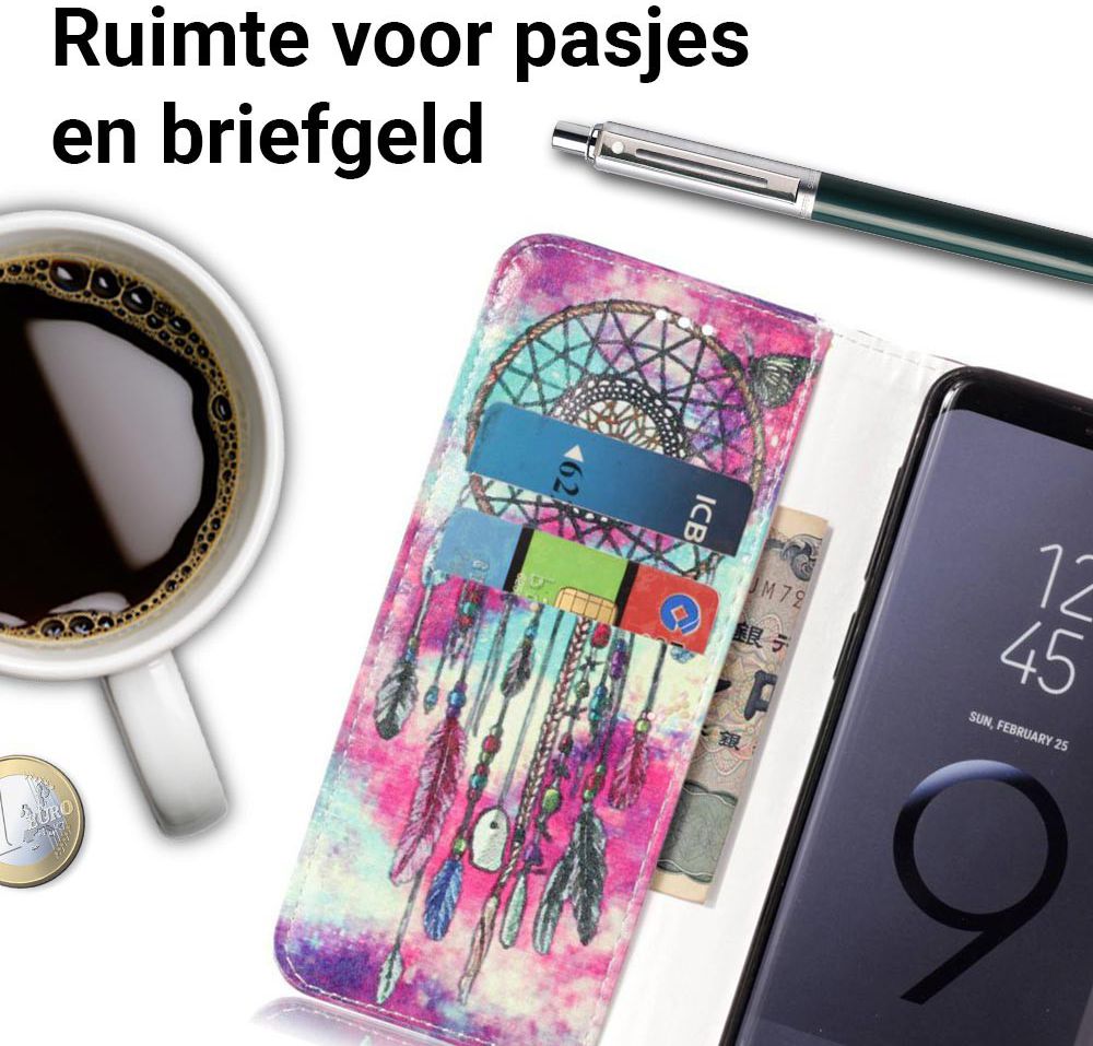 Samsung Galaxy S9 Portemonnee Hoesje Dromenvanger Print afbeelding 2