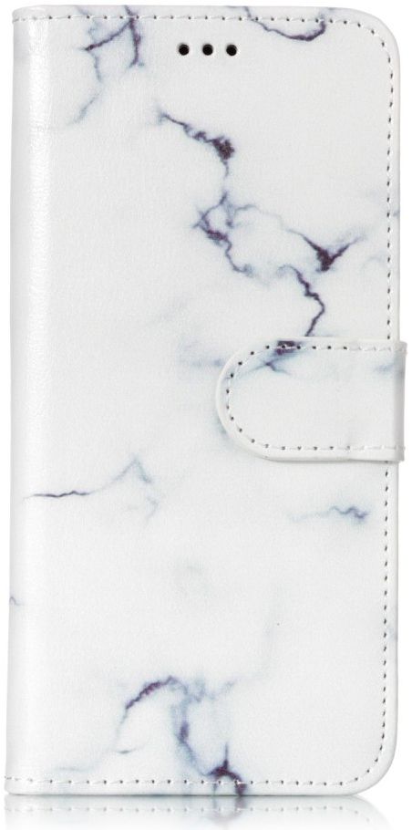 Samsung Galaxy S9 Portemonnee Hoesje Wit Marmer Print afbeelding 1