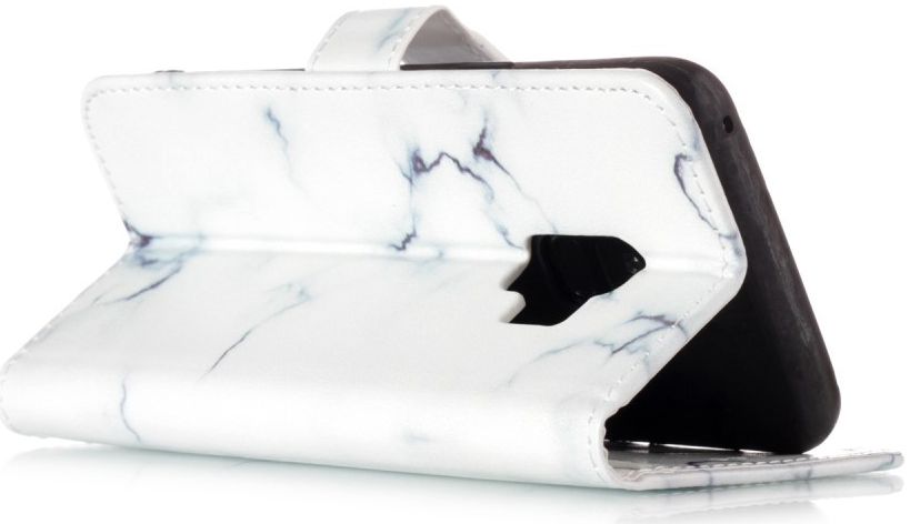 Samsung Galaxy S9 Portemonnee Hoesje Wit Marmer Print afbeelding 7