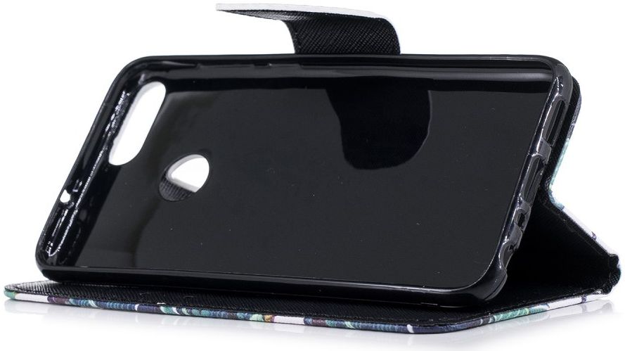 Huawei P Smart Portemonnee Hoesje met Bloem Print afbeelding 11