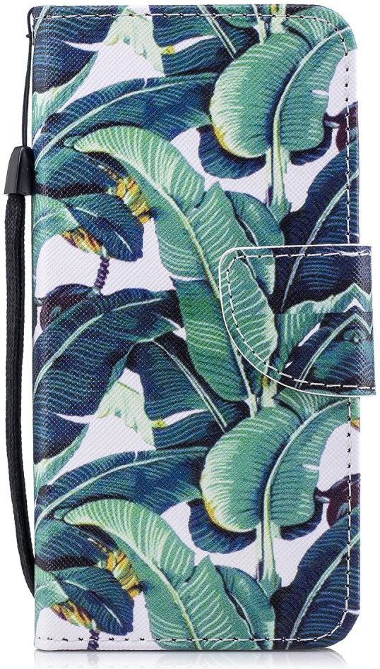 Huawei P Smart Portemonnee Hoesje met Blad Print afbeelding 1