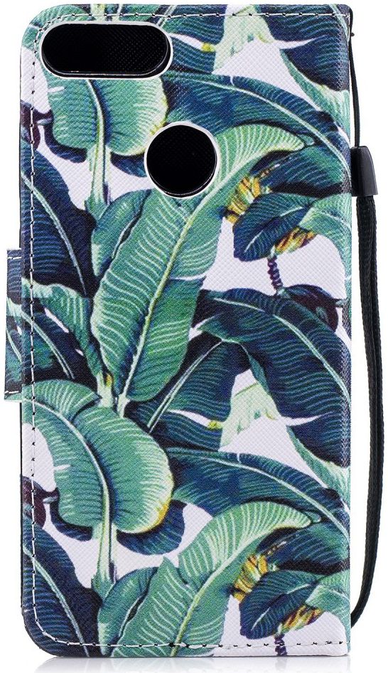 Huawei P Smart Portemonnee Hoesje met Blad Print afbeelding 7