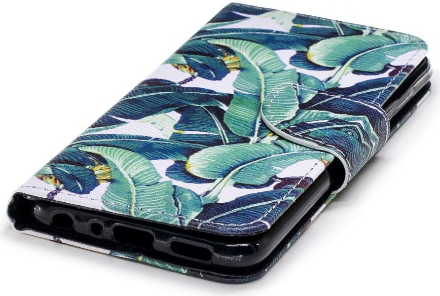 Huawei P Smart Portemonnee Hoesje met Blad Print afbeelding 9
