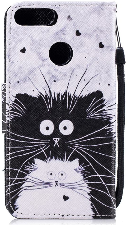 Huawei P Smart Portemonnee Hoesje met Poes Print afbeelding 7