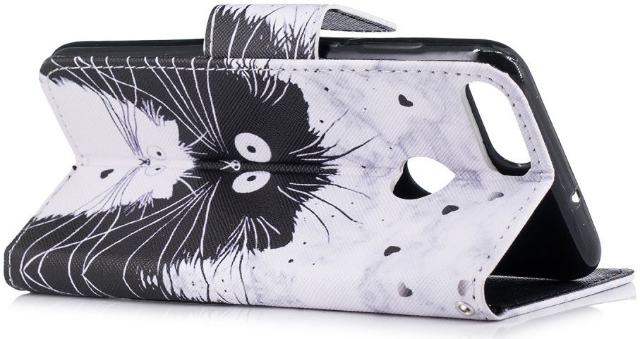 Huawei P Smart Portemonnee Hoesje met Poes Print afbeelding 8
