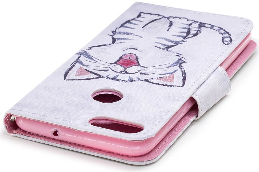 Huawei P Smart Portemonnee Hoesje met Kat Print afbeelding 10