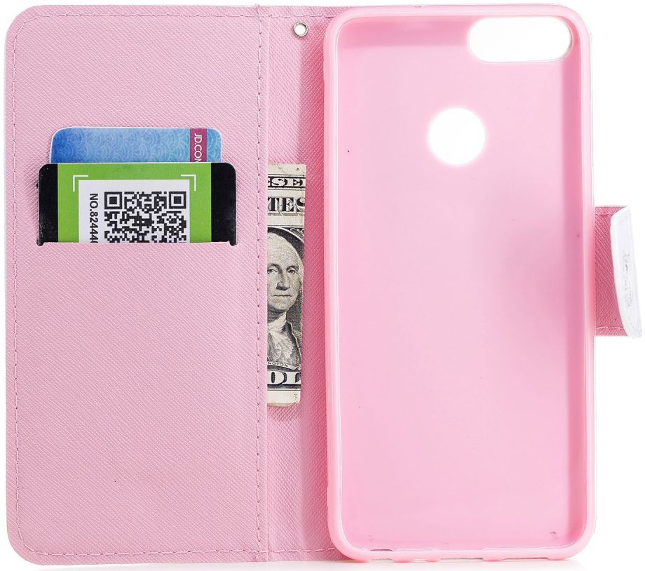 Huawei P Smart Portemonnee Hoesje met Kat Print afbeelding 3
