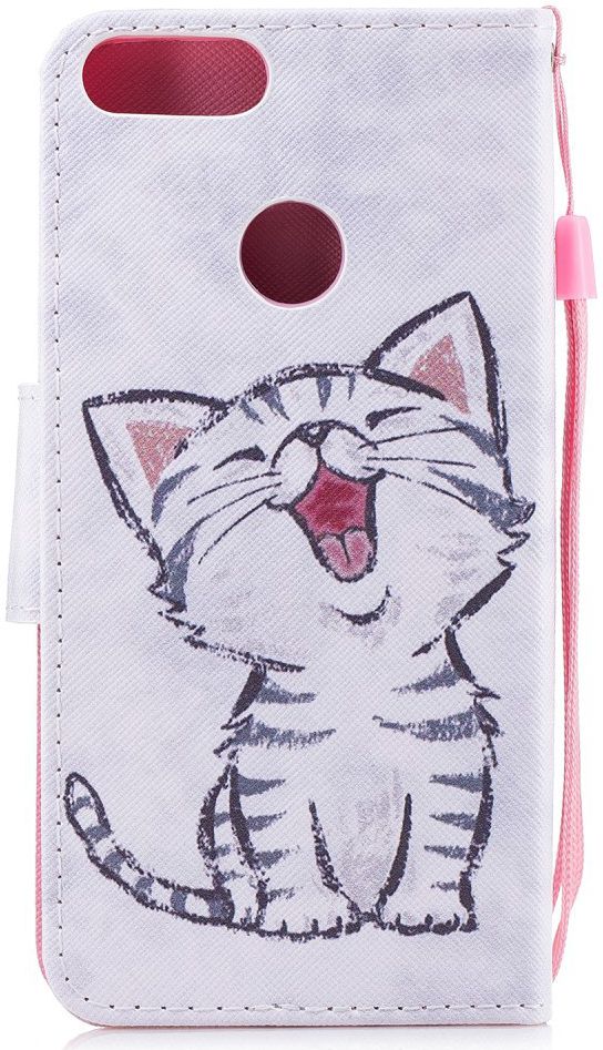 Huawei P Smart Portemonnee Hoesje met Kat Print afbeelding 7