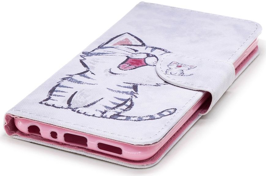 Huawei P Smart Portemonnee Hoesje met Kat Print afbeelding 9