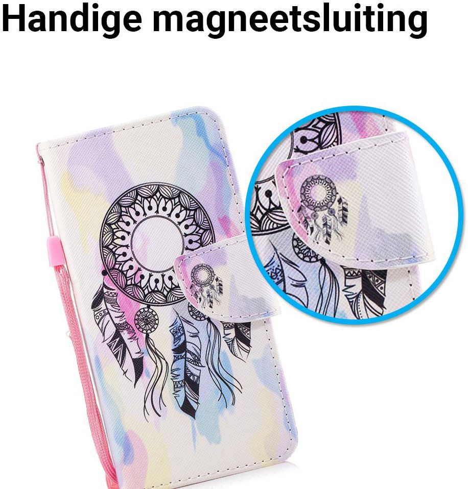 Huawei P Smart Portemonnee Hoesje met Dromenvanger Print afbeelding 2