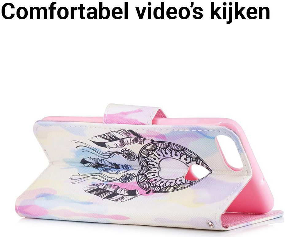 Huawei P Smart Portemonnee Hoesje met Dromenvanger Print afbeelding 5