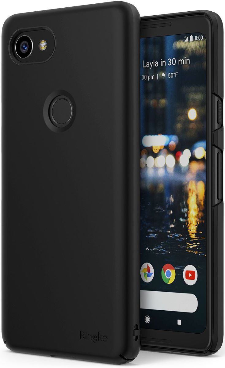 Ringke Slim Google Pixel 2 XL ultra dun hoesje Zwart afbeelding 1