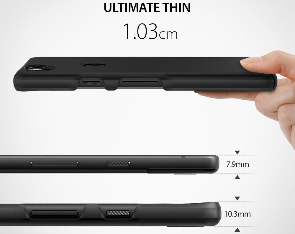 Ringke Slim Google Pixel 2 XL ultra dun hoesje Zwart afbeelding 6