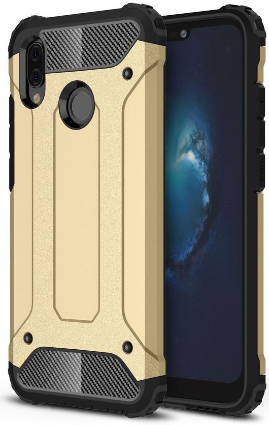 Huawei P20 lite Hybride Hoesje Goud afbeelding 1