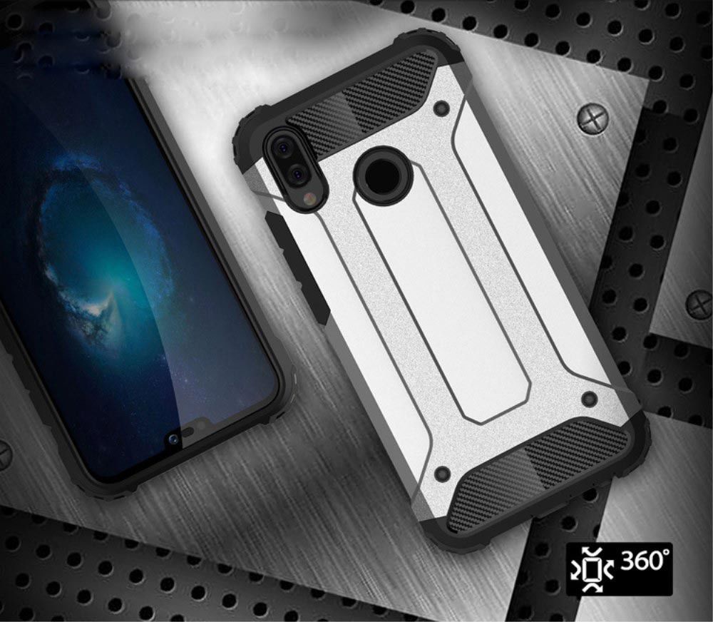 Huawei P20 lite Hybride Hoesje Grijs afbeelding 6