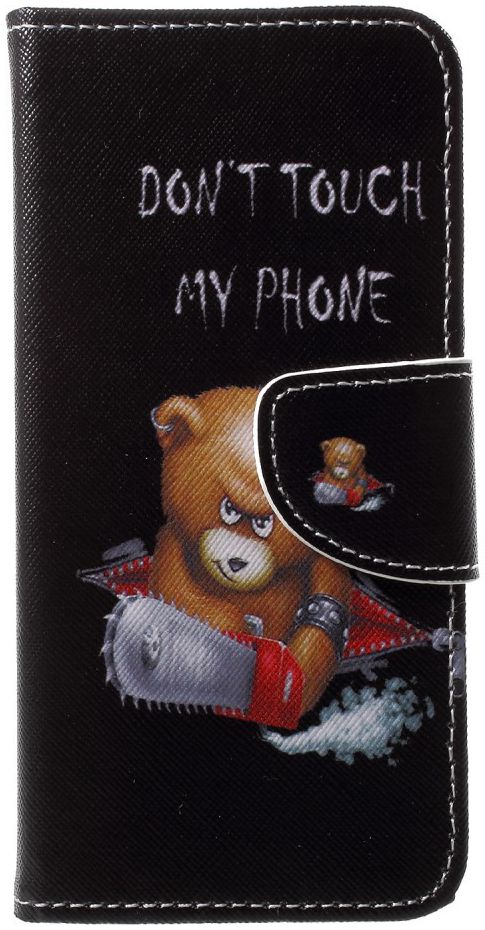 Huawei P20 Lite Portemonnee Hoesje met Print Teddy afbeelding 1