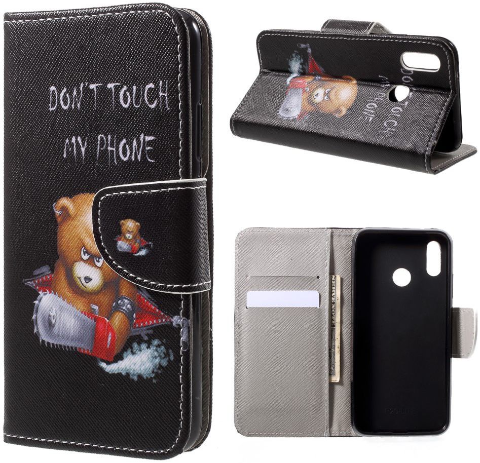 Huawei P20 Lite Portemonnee Hoesje met Print Teddy afbeelding 7