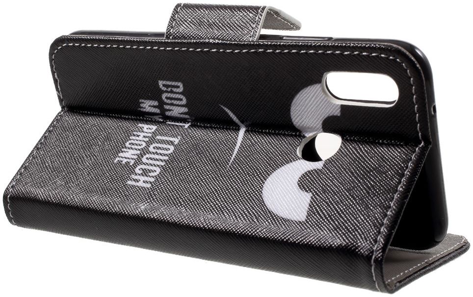 Huawei P20 Lite Portemonnee Hoesje met Print Don't Touch My Phone afbeelding 9