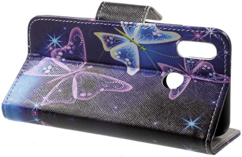 Huawei P20 Lite Portemonnee Hoesje met Print Vlinders afbeelding 9
