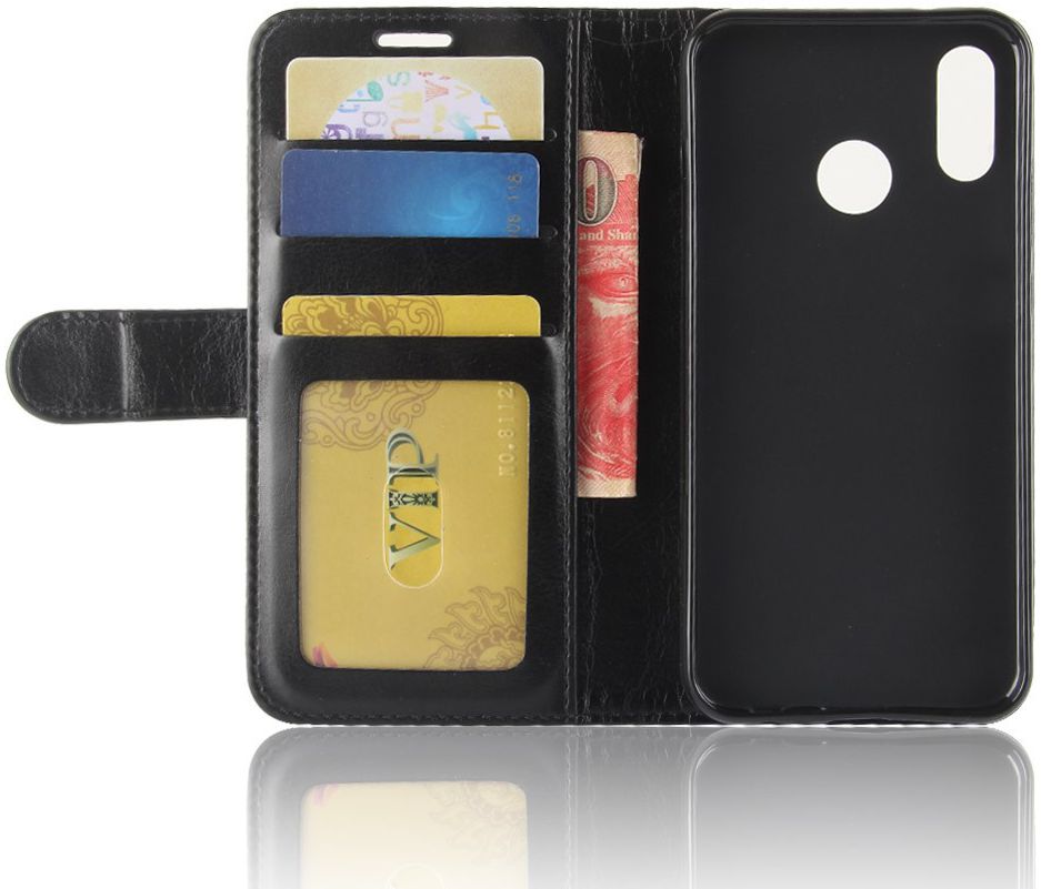 Huawei P20 Lite Hoesje met Kaarthouder Zwart afbeelding 8