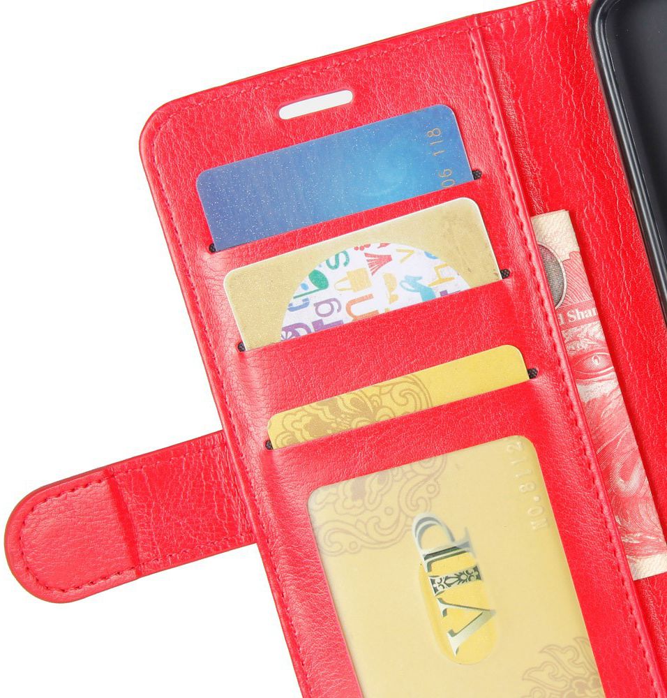 Huawei P20 Lite Hoesje met Kaarthouder Rood afbeelding 8