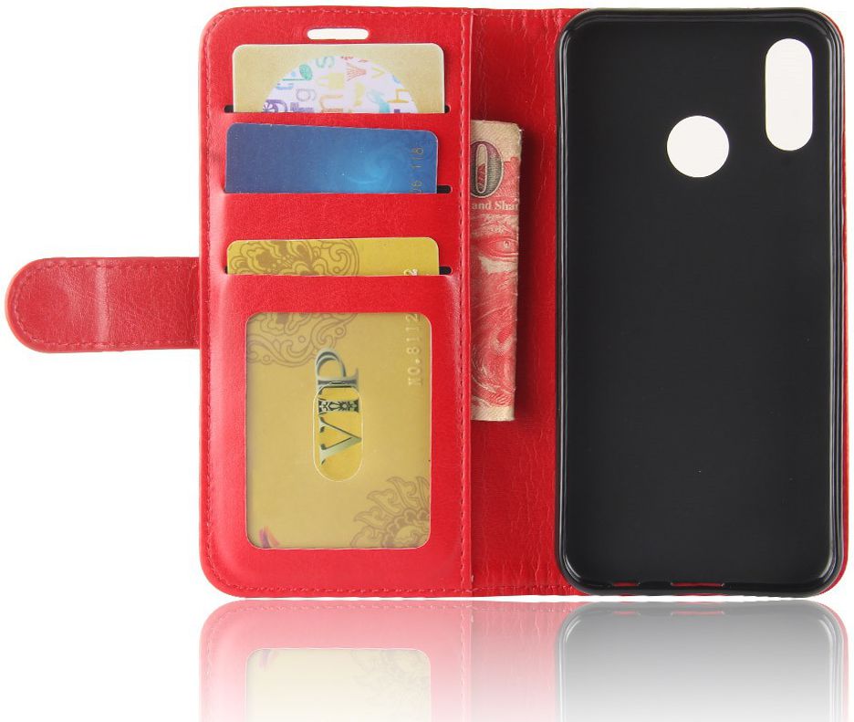 Huawei P20 Lite Hoesje met Kaarthouder Rood afbeelding 9