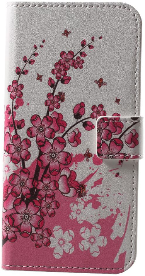 Huawei P20 Lite Portemonnee Hoesje met Print Blossom afbeelding 1