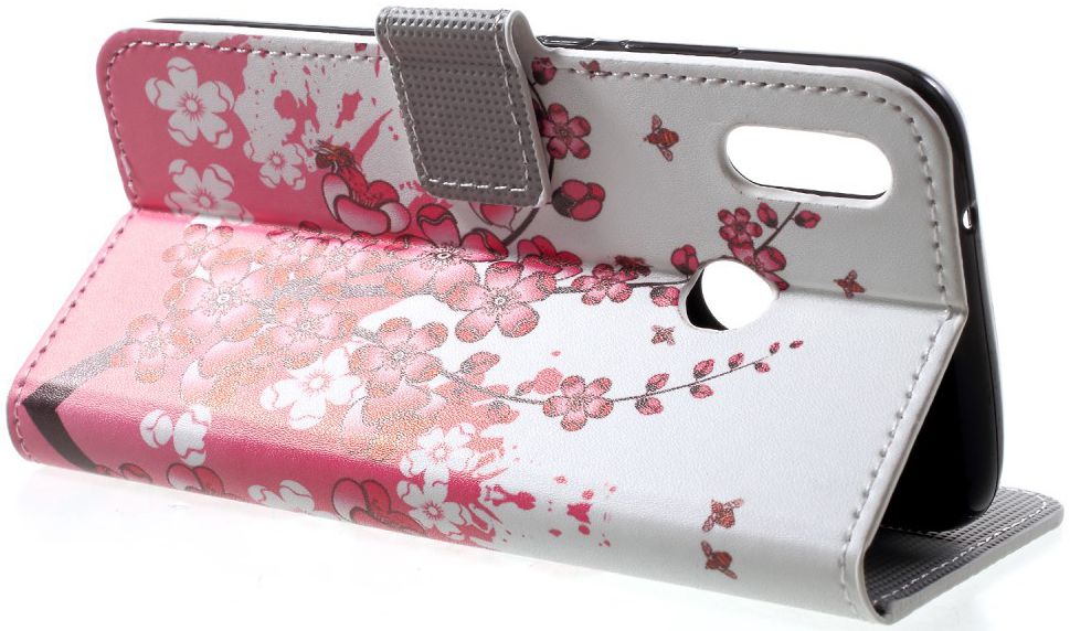 Huawei P20 Lite Portemonnee Hoesje met Print Blossom afbeelding 9