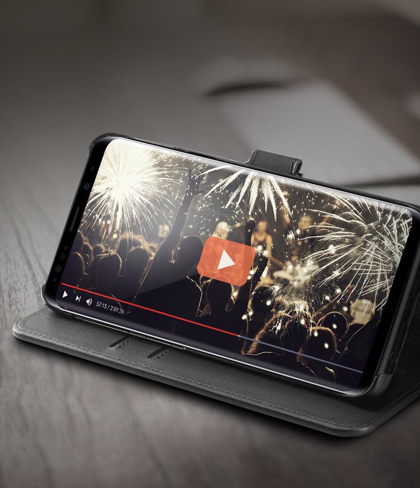 Spigen Wallet S Flip Hoesje Samsung Galaxy S9 Zwart afbeelding 6