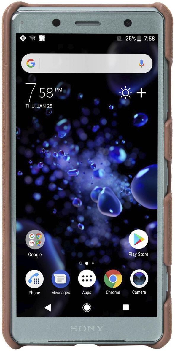 Krusell Sunne Back Cover Hoesje Sony Xperia XZ2 Compact Vintage Bruin afbeelding 3
